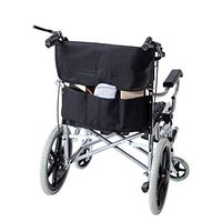 Wheelchair Backpack Bag, Large Black Wheelchair Accessories Organizers, Travel Storage Tote & Backpack for Folding Walkers, Universal Walking Frame Pouch for Handicap, Disabled LYB08