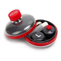 Contact Lens Travel Case Contact Lens Case Container Holder Storage Box Portable Contact Lens Travel Kits (1, Red)