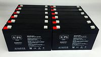 Monster Power HTUPS 2700 UPS 6V 7Ah Replacement Battery -SPS Brand (12 Pack)