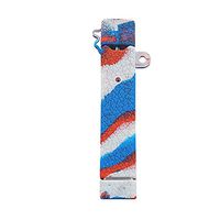 SC-Mart Texture Silicone Case v2 for JUUL, Compatible with Juul V2 Pen (Red-White-Blue)