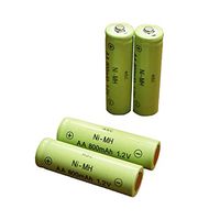 ASC Solar Light AA Ni-MH 600mAh Rechargable Batteries (Pack of 12) (AA 800mAh)