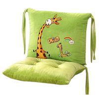 Kylin Express Indoor Soft Home/Office Squared Cartoon Separable Seat Breathable Chair Cushion with Backrest, W05