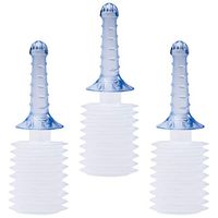 Healifty 3PCS Vaginal Douche Cleansing System Vaginal Douche Syringe Enema Bulb Clean Anal Silicone Douche Private Parts Cleaner For Men Women