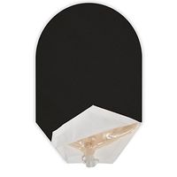 Solid Color Ostomy Pouch Cover Open Ended (Black)