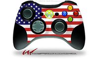XBOX 360 Wireless Controller Decal Style Skin - USA American Flag 01 (CONTROLLER NOT INCLUDED)