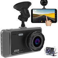 Dash Cam, MILIEN 1080P Front and Rear Dual Dash Camera with Full HD 4" LCD Screen, 170° Wide Angle Lens Dashboard Camera with G-Sensor, Loop Recording, Rear View and Motion Detection