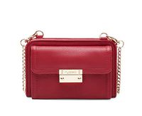 Myabetic Tina Diabetes Mini Crossbody for Glucose Meter, Test Strips, Insulin Pen or Vial, Keys, Credit Cards (Crimson)