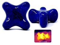 Sublime (Starlight)(Single) Synergy Stone - Contoured Hot Stone Massage Tool - Relaxing and Therapeutic for Neck, Back, Legs, Feet - Ultra-Smooth for Massage on Skin with Oil or Over Clothes