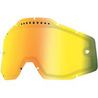 100% Dual Vented Lens for Racecraft/Accuri Goggles - Mirror Gold 51006-009-02 by 100%