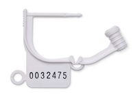 Key Surgical LT-100N Locking Tag, Uniquely Numbered, White (Pack of 100)