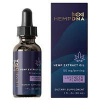 Hemp Oil by HempDNA | Pain and Anxiety Relief | Sleep Support | Natural Lavender Flavor | Single 1oz (30mL) Bottle