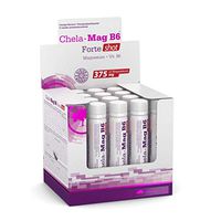 Magnesium Chelate Supplement - Magnesium Vitamin - Magnesium B6 - Magnesium Vitamins - Magnesium with Vitamin B6 - Magnesium Vitamin B6 - Olimp Chela-Mag B6 Forte Shot - 20x25ml Ampoules -375mg