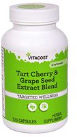 Vitacost Tart Cherry & Grape Seed Extract Blend - Standardized -- 120 Capsules