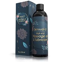 Sensual Massage Oil & lubricant with Relaxing Jasmine and clove oil for Men and Women – 100% Natural Hypoallergenic Skin Therapy with No Artificial or Added Ingredients - made by Sensual-U