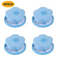 Kecar 4 PCS Floating Lint Hair Catcher Mesh Pouch Washing Machine Laundry Filter Bag Pet Hair Catcher Filter Hair Cleaning Supplies for Household, Kitchen, Clothes