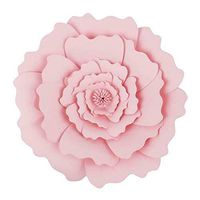 DIY Paper Flowers Wall Art Craft Backdrop Decoration Party Photobooth |Color - Pink|