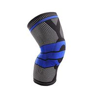 DU&HL Knee Sleeve Support Compression Brace Anti Slip Pain Relief for Sports Arthritis Patella Joint Injury Recovery 1pc , black , M