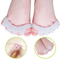 GloDeals Bunion Corrector,6pcs Kids Bunion Pad&Spacer Kit Soft Gel Toe Separators Bunion Cushions Drift Pain Pads for Diabetic Feet Overlapping Hallux Valgus-One Size Fits Most(3-6 Years Old)