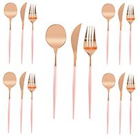 Party Plastic Cutlery, Plastic Silverware Set, Disposable Silverware Flatware Set, Fancy Party Utensils (Style B)