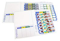 4 Times a Day Weekly XL Cold Seal Medication Blister Pack System Cards for Pills -One Piece Unit Dose Tri-Fold Booklet, Easy No Extra Equipment Needed, Just Fill and Seal (4X a Day Weekly - 6 Pack)