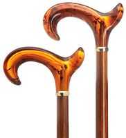 Men Anatomical Derby Cane Cherry With Acrylic Handle  -Affordable Gift! Item #DHAR-9765700