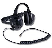 Rugged Radios H40-BLK Behind The Head Listen Only Headset with 3.5mm MP3 / Scanner Input Jack