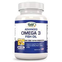 Advanced Omega 3 Fish Oil - for Healthy Heart, Joints Skin & Cognitive Function - 1-Capsule Dose Contains 1000mg of Omega 3 Fatty Acids - Made in USA in GMP Compliant Facility - Enteric Coated
