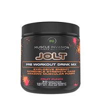Jolt Pre Work Out Fruit Punch- Muscle Invasion- Energize Your Workout- Mental Focus