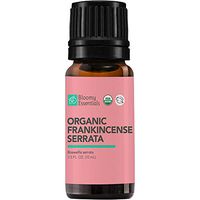 Bloomy Essentials Organic Frankincense Serrata Essential Oil 10 mL (1/3 oz) - USDA Certified Organic - Perfect for Skin Care, Anti-Aging, Pain Relief - 100% Pure, Undiluted, Therapeutic Grade