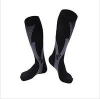 Compression Socks for Men & Women, Protective, Elastic, High Compression, Fit for Running, Maternity Pregnancy, Circulation, Nurses, Flight Travel, Personal Care (L-XL, Black)