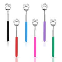 Portable Extendable Telescopic Bear Claws Metal Back Scratchers/Hand Massager/Backslap with Rubber Handles (6 Colors)