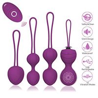 Kegel Balls Kit -Ben Wa Balls & Massager Ball with Wireless Remote Control,100% Waterproof,Doctor Recommended for Beginners & Advanced Women Bladder Control and Pelvic Floor Exercise.(2 in 1)