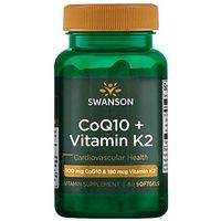 Swanson Coq10 + Vitamin K2 60 Sgels