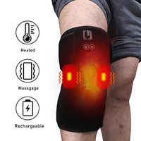 Heated Massage Knee Brace Wrap - Rechargeable Wireless Battery Infrared Vibration Heating Pad Knee Compression Strap Sleeve Support Hot&Cold Therapy for Joint Pain, Arthritis Meniscus Pain Relief