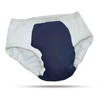 Adult Cloth Diaper with Heavy Absorbency (Large, Navy)