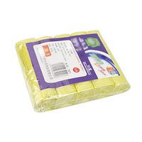 Musitelying Disposable Durable Lightweight Vomit Bags, Convenient Useful 5 Rolls 100Pcs Household Garbage Bags 45cm x 50cm Yellow