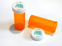 Plastic Prescription Vials/Bottles 200 Pack w/Caps 8 Dram Size-NEW