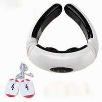 Neck Cervical Massager Electromagnetic Shock Pulse Cervical Sphygmotherapy Instrument Multifunctional Cervical Massagers,White