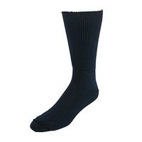 Extra Wide Sock Co. Men's Big & Tall Cotton Medical Socks, Navy