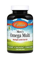 Carlson - Men's Omega Multi, Multiple with Fish Oil, Promotes Heart, Joint & Immune Health, 120 Softgels