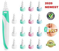 Earwax Remover,Ear Wax Removal Tool Smart Ear Cleaner Spiral Earwax Remover Swab Kit Safe and Flexible 16 PCS Qgrips Earwax Remover