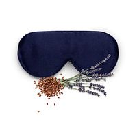Nudwear Mulberry Silk Sleeping Eye Mask Anti Aging Soft Sleep Mask for Aromatherapy, Relaxation and Meditation, Blue