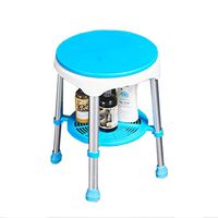 Non-Slip Bath Stool Rotatable Aluminum Alloy Bathroom 360 Degree Rotating Bath Chair Old Pregnant Women Shower Stool