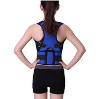 Kang Shengyuan Posture Shoulder Back Waist Support Compression Braces Prevent Hunched Back Injury Recovery Body Reshape Size XL Blue
