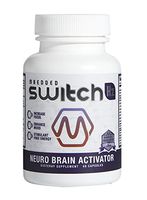 Switch Hz Neuro Brain Health Activator. Premium Plant Based Nootropic for Best Focus, Concentration & Mood. Non Stimulant Clean Organic Energy