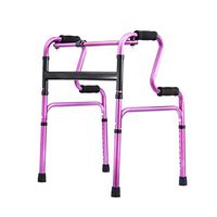 Elderly walker Assists Walking Support Frame Foldable Light Walker with Seat Bath Board FANJIANI (Color : No Bath Board)