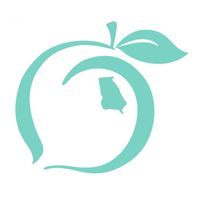 Peach State Pride Logo Sticker (Teal)