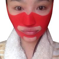 QARYYQ Thin Face Mask Silicone V Mask Mask Strong Slimming Bite Muscle Trainer Apple Muscle Decree Pattern Artifact Small V Face Bandage Thin Face Neck Lift Mask Firming