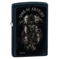 Sons of Anarchy MEN OF MAYHEM Matte Black ZIPPO LIGHTER