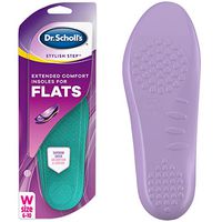 Dr. Scholl's EXTENDED COMFORT Insoles for Flats // 16h Comfort with Superior Shock Absorption and Cushioning Plus Top Cloth that Keeps Feet Cool & Dry (for Women's 6-10)